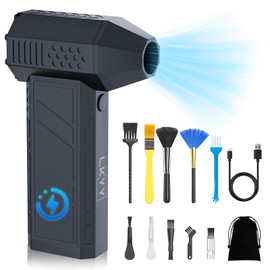 LKYY Electric Air Duster for Cleaning Keyboard&PC 4 Gears Adjustable Rechargeable Cordless Jet Dry Blower Air Blower for Car and Home X3-130000 RPM