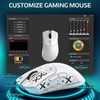 ATTACK SHARK R1 Wireless Gaming Mouse,Tri-Mode Connection (2.4G/Wired/BT5.2),55g Lightweight,18K DPI