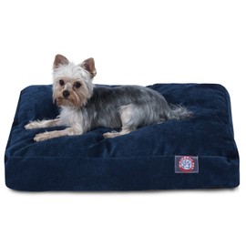 Navy Villa Collection Medium Rectangle Pet Dog Bed