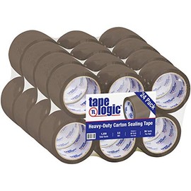 Tape Logic 3 Inch x 55 Yards Tan Acrylic Packing Tape, 3.5 Mil Thick, Pack of 24 Rolls, for Packaging, Shipping, Moving, Home and Office