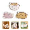 Minkissy 3sets Dishwashing Sponge Wood Pulp Material Cartoon Pattern Easy