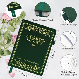 SIMSIMY Dad's Life Story Journal, A Family Keepsake with Prompt Questions for Dad to Share His Memories, Hardcover Book Gift for Father's Day Birthday Christmas