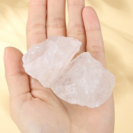 XIANNVXI Rock Crystal Large Raw Stone Natural Stone Rock Crystal Stone Real Rough Crystals Clear Quartz Stones Reiki Premium Waterstone Meditation Accessories Esoteric Gifts 4.5-5.5 cm, 1 Piece