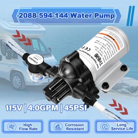 2088-594-144 Industrial Automatic Diaphragm Water Pump,115V 45PSI 4.0GPM Industrial Pump,Portable Electric Utility Industrial Pump for High-Flow Transfer,Agriculture Spraying