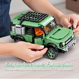 IBLOTIME Speed Champion Off-Road Cars Building Set, 345 Pieces Sport Race Cars Model Building Kit, STEM Toy for Kids and Adults, Gift Ideal for Display and Collection