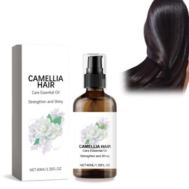 Camellia essential oil moisturising hair oil, 40 ml organic camellia oil, 100% natural camellia hair oil, hair oil for dry hair, suitable for dry and frizzy hair