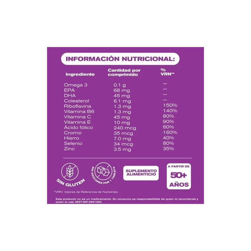 Pharmaton Woman 50+: Multivitamínico con Hierro y Omega 3 para
