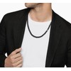GAVU Lava Crystal Beaded Necklace for Men 55cm
