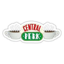 Spreadshirt Friends Central Perk Sticker, 10 x 10 cm, White Matte