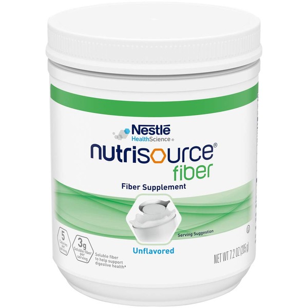NutriSource Fiber Dietary Fiber Nutritional Supplements, Unflavored, 7.2 Ounce, Pack of 4