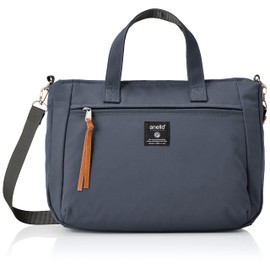Anello Grande GHM0233 2-Way Tote Bag, Shoulder Bag, Cross-body A4 STAMP, blue (denim blue)