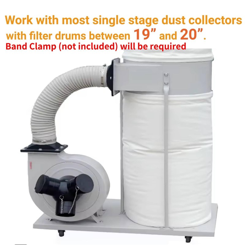 70 Gallon Dust Collector Bottom Bag - 30 Micron Heavy