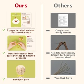 Yeezhee Crochet Kit for Beginners – Complete Amigurumi Animal Starter Set with Step-by-Step Video Tutorials, Yarn & Crochet Hook – Easy DIY Plushie Gift for Adults & Kids (Chicken)