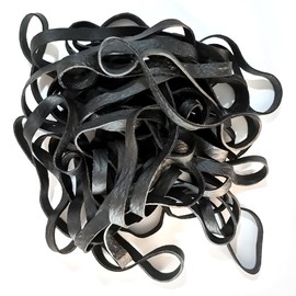 Heavy Duty Rubber Bands Large Rubber Bands Elastic Bands for Home Garden & Office Supplies (30Pcs, Black, 200 X 10 mm)