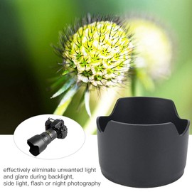 Sxhlseller Camera Lens Hood, HB-40 ABS Lens Hood Replacement Simple Installation, Portable Mount Lens Hood Replacement for Nikon AF S 24-70mm f2.8G ED Lens