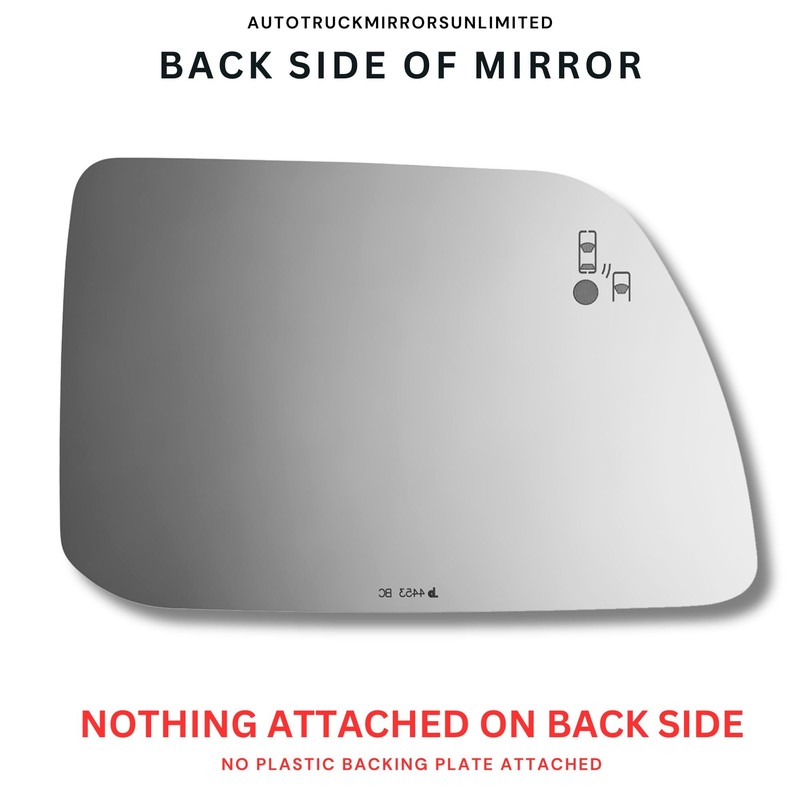 Driver Side Mirror Replacement Glass with Adhesive Pads for 2011-2014