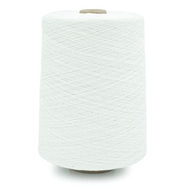 Linen 14, 100% Linen Yarn by Silk City Fibers for Weaving or Knitting, White