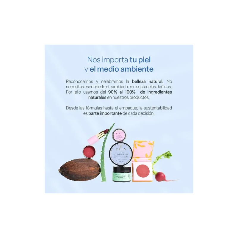 Maquillaje Para Piel Mixta/grasa Teia Cosméticos Naturales