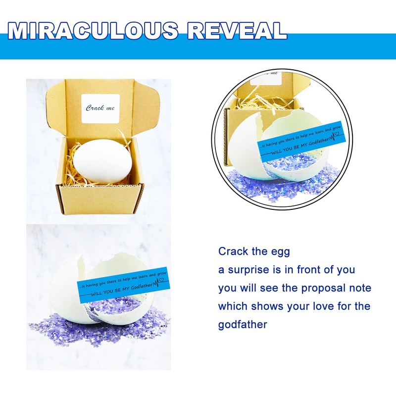 MUFUN Godfather Proposal Egg, Will You Be My Godfather, Be