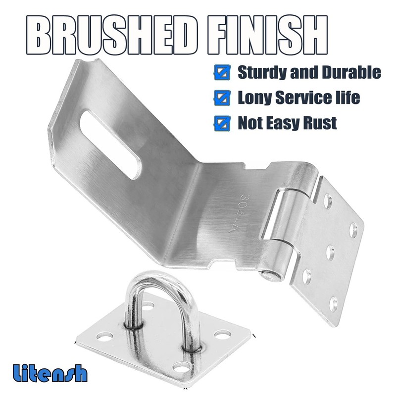 Litensh 4 Inch 90 Degree Right Angle Door Latch Safety