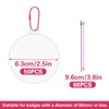 50 PCS Round Badge Protective Films with 60 PCS Colorful