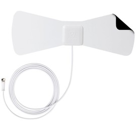 ANTOP 30 Miles Digital TV Antenna Indoor Directional UHF VHF Reception and 10 Feet High Performance Coax Cable