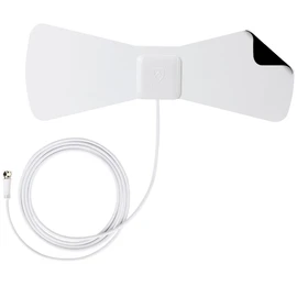 ANTOP 30 Miles Digital TV Antenna Indoor Directional UHF VHF Reception and 10 Feet High Performance Coax Cable