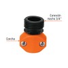 Truper REM-1/2, Conector plástico, macho 1/2"