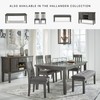 Signature Design by Ashley Hallanden Rustic Tufted Upholstered Dining Room