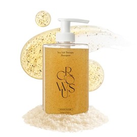 GROWUS- Champú terapéutico con sal marina, champú clarificante: elimina la acumulación de producto, la suciedad y la grasa, 16,9 fl.oz., Fr