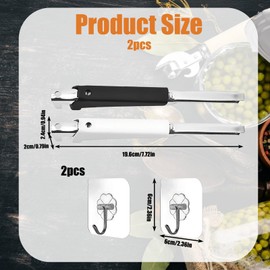 2Pcs Jar Opener, Jar Openers for Arthritis Hands, Bottle Openers for Arthritic Hands Ergonomic Grip Kitchen Tool Effortlessly Open Stubborn Jars and Bottles with 2 Hangers