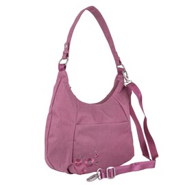 HAIKU Amble Hobo Bag with Removable Shoulder Strap and Adjustable Crossbody Strap, Cherry Blossom