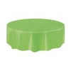 Unique Party 50037 - Round Lime Green Plastic Tablecloth, 7ft