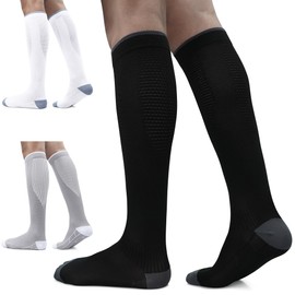 3 Pairs Compression Socks for Women and Men 20-30mmHg-Circulation Support Socks