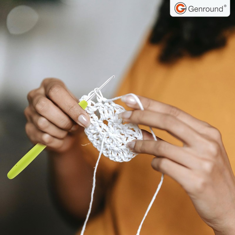 Genround Crochet Pack for Beginners, Crochet Set with Step by
