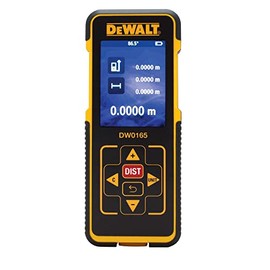 DEWALT Medidor de distancia láser LDM, 50 m, 165 pies, pilas AAA incluidas (DW0165N)