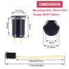 DMWD 19mm Waterproof IP67 Metal Latching Push Button Switch Heavy