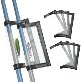 CAPASTEC Fishing Lure Wraps, Protective, Fishing Hook Covers, Saltwater Freshwater Storage Solution, Black, 1 Set