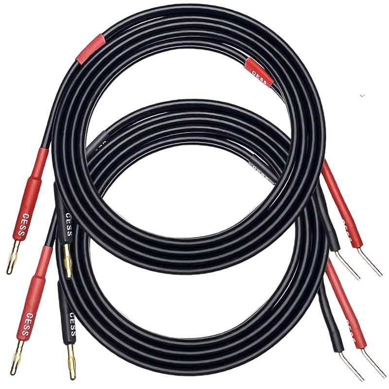 CNCESS CESS-119-6f Banana Plugs to Pin Type Plugs 12AWG 680