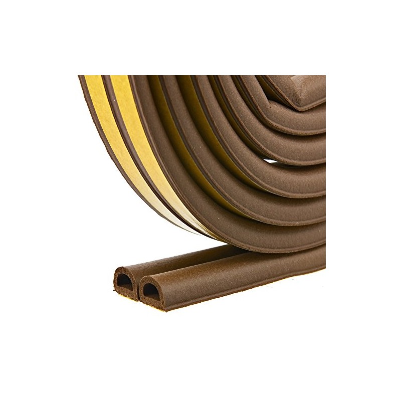 Frost King Brown EPDM Rubber Foam Weather Stripping Tape For