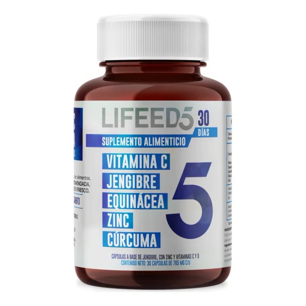 Suplemento Lifeed5 Inmune Vitaminas Minerales 30 Cápsulas