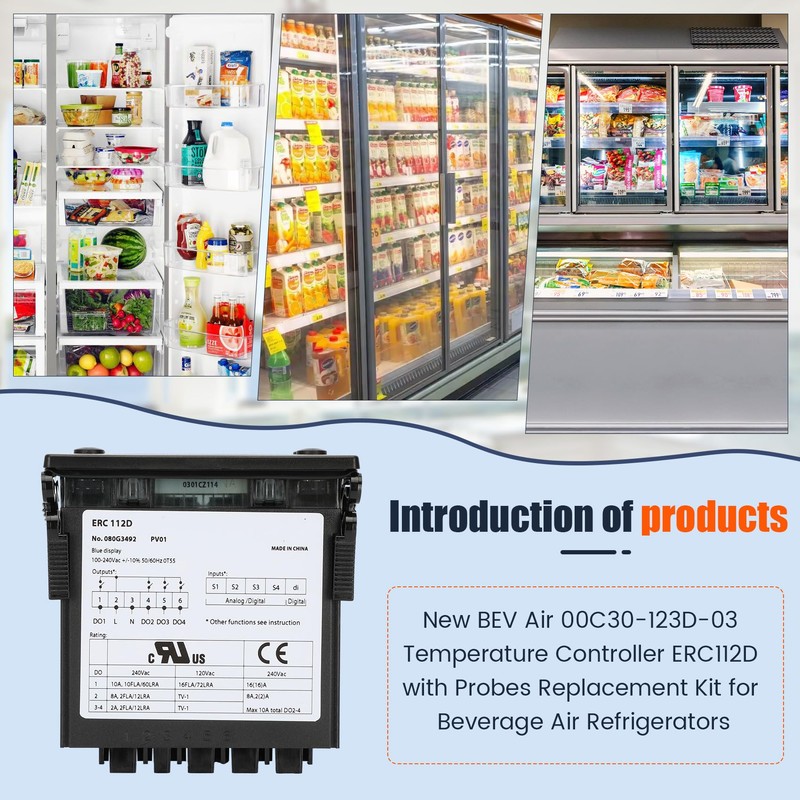 ERC112D Temperature Controller Kit, New BEV Air 00C30-123D-03 Temperature Controller