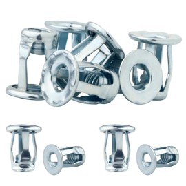 SBRRAIL 1/4-20 Inch Jack Nut Hollow Door Anchors Threaded Insert Petal Nuts for Drywall Mental Hollow Wall Hardboard 26PCS