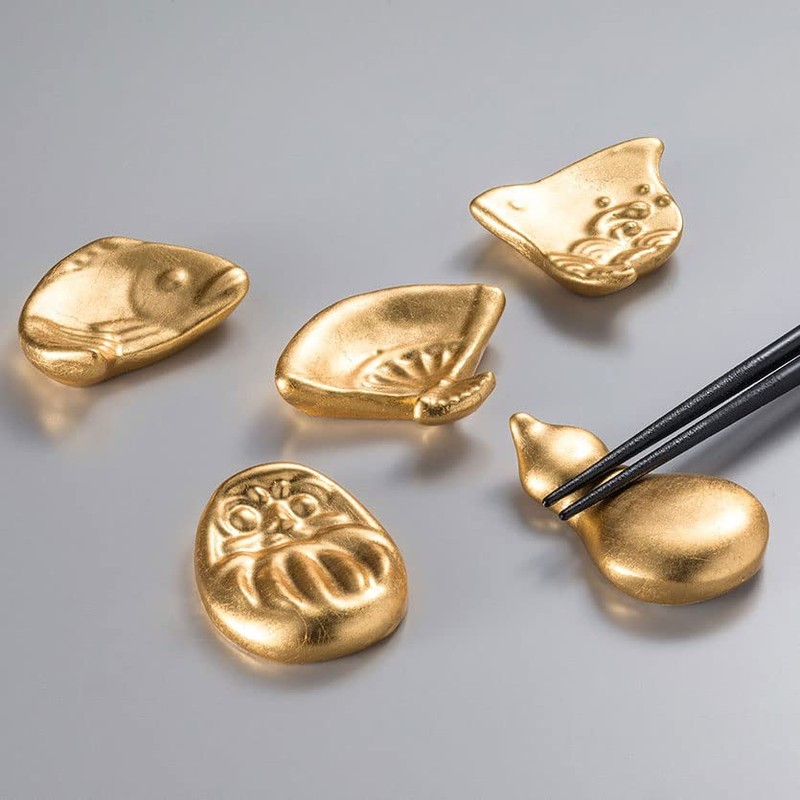 [Hakuichi Wrapping with Washi] Lucky Lucky Chopsticks Rest