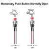 Gebildet 12pcs 7mm 3V-6V-12V-24V-230V/1A Prewired Mini Momentary Push Button,SPST Nomal