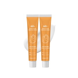 2PCS Soothing Face Hair Remover -Upper Lip Hair Removal Cream -Soothing and Moisturizing Hair Removal Cream -Effective Quick Depilatory Cream Fast-Working Shaving Cream For Face,Eyebrow,Upper Lip