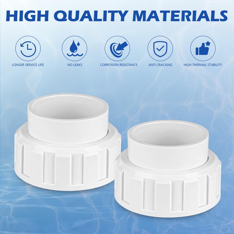 Salt Cell 2" Union Replacement for Goldline Hayward Salt Chlorine