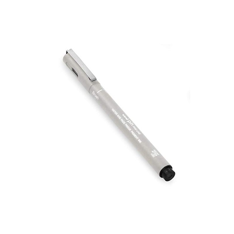Uni Pin Fineliner Drawing Pen - Light Grey Ink -