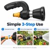 Garden Hose Spray Nozzle for Cleaning – Variable Spray Water