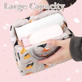 CubePlug Kids Portable Insulated Lunch Bags are Leak-Proof, Waterproof, Durable, and Suitable for picnics, Travel, Outdoor, School, and Other Places to Keep lunches Warm. (Style A Light Coffee Color)